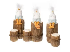 New Deko-Figur Möwe auf Poller 12,5 cm x 8 cm x 6 cm