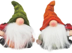 Outlet Dekofigur Zwerg Bunt 2-fach sortiert 12 cm x 9 cm x 10 cm