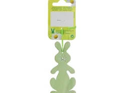 Discount Deko-Holz-Hase 14,5 cm x 4,5 cm x 0,2 cm Grün