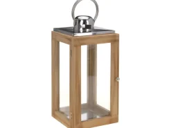 Best Deko-Laterne 14 cm x 14 cm x 31,5 cm Natur