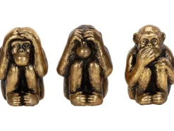 Dekoratives Affenset Dark Wonder 3-teilig 8,5 cm x 12,5 cm