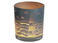 New Deko-Teelichthalter "Leuchtturm" 10 cm