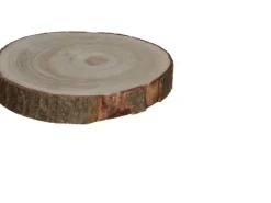 Best Mica Decorations Dekoteller Holz H3 x Ø20 cm Braun