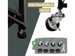 Online deluxe4home Klappbares Regal mit 4 Etagen 72x34x127 cm