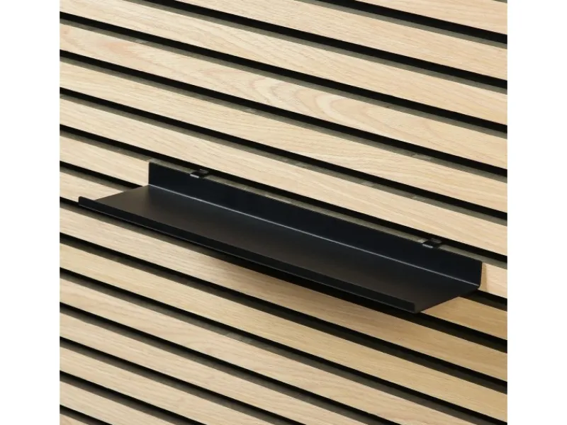 New Denpanels Regal schwarz für Akustikpaneel 40 cm inkl. Schrauben