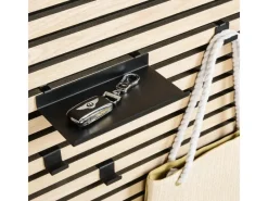 Sale Denpanels Regal schwarz für Akustikpaneel 20 cm inkl. Schrauben