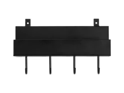 New Denpanels Regal schwarz mit 4 Stiften 21,5 cm inkl. Schrauben