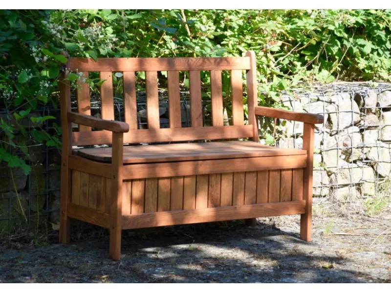Dobar Gartenbank 2-Sitzer Kiefernholz geölt Braun 89 x 115 x 58 cm FSC®
