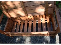 Dobar Gartenbank 2-Sitzer Kiefernholz geölt Braun 89 x 115 x 58 cm FSC®