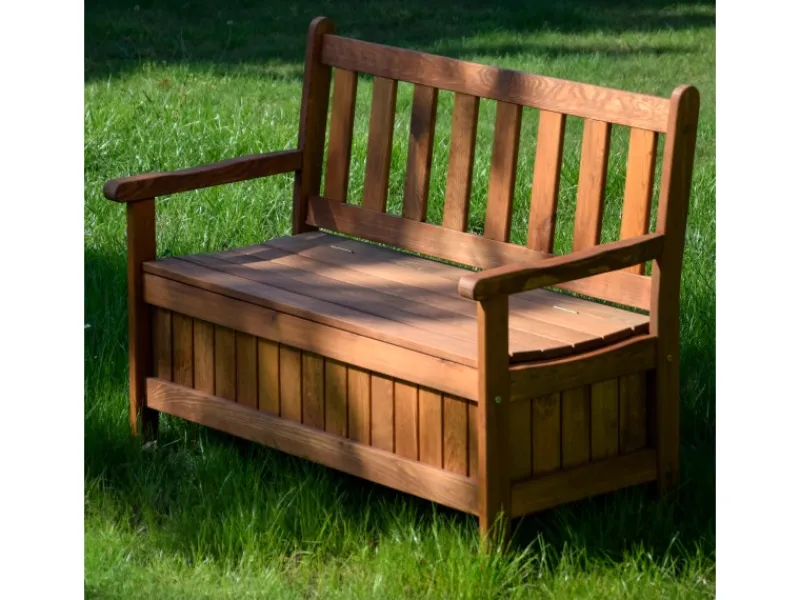 Dobar Gartenbank 2-Sitzer Kiefernholz geölt Braun 89 x 115 x 58 cm FSC®