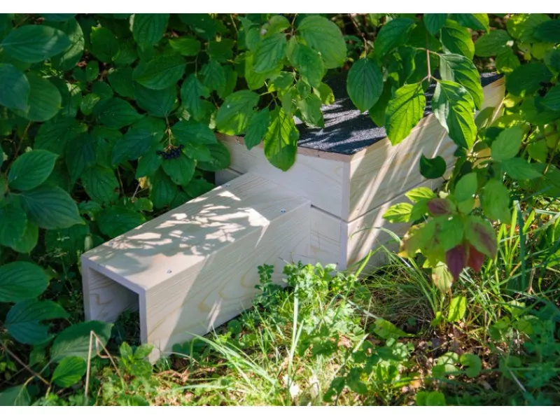 Outlet Dobar Igelhaus Bausatz 74,5 x 29 x 24 cm Schwarz FSC®