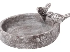 Clearance Dobar Klassische Vogeltränke Pool-Oase 18 cm x 18 cm x 4,5 cm Grau