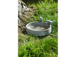 Clearance Dobar Klassische Vogeltränke Pool-Oase 18 cm x 18 cm x 4,5 cm Grau