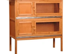 Best Dobar Kleintierstall mit 2 Etagen 115 cm x 45 cm x 116 cm FSC®