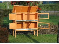 Best Dobar Kleintierstall mit 2 Etagen 115 cm x 45 cm x 116 cm FSC®