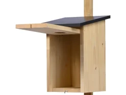 Dobar Nistkasten für Stare/Spechte zum Aufhängen 22 cm x 25 cm x 32 cm Kiefer