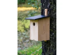 Dobar Nistkasten für Stare/Spechte zum Aufhängen 22 cm x 25 cm x 32 cm Kiefer