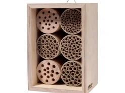 Outlet Dobar Profi-Insektenhotel für Wildbienen 16 cm x 12,5 cm x 23 cm Birke