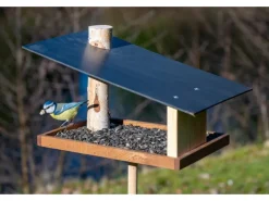 Clearance Dobar Vogelfutterhaus Futura mit Futterstation für Wildvögel 24 cm x 22 cm Holz