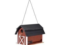 Outlet Dobar Vogelfutterhaus Katthult 31,5 cm x 22 cm x 24 cm Rot-Schwarz