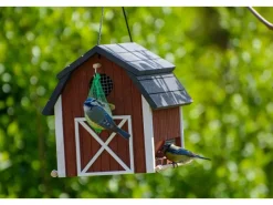 Outlet Dobar Vogelfutterhaus Katthult 31,5 cm x 22 cm x 24 cm Rot-Schwarz