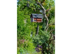 Outlet Dobar Vogelfutterhaus Katthult 31,5 cm x 22 cm x 24 cm Rot-Schwarz