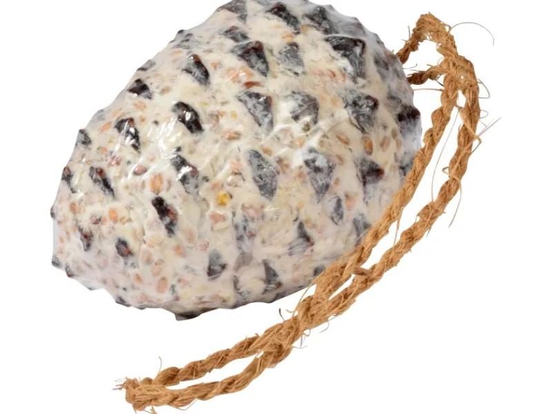 Online Dobar Vogelfutter-Mix 4 x gefüllte Kokosnuss und 2 x Riesenzapfen mit Fettfutter