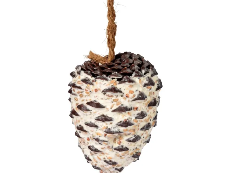 Best Dobar Vogelfutter-Mix 4 x Riesenzapfen, 4 x Meisenzapfen mit Fettfutter-Füllung