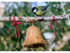 Hot Dobar Vogelfutter-Mix 8x gefüllte Futterglocken mit Fettfutter