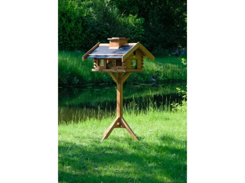 Outlet Dobar Vogelhaus Blockhaus Gipfel 84 cm x 78 cm x 53 cm Kiefer Braun FSC®