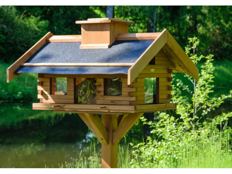 Outlet Dobar Vogelhaus Blockhaus Gipfel 84 cm x 78 cm x 53 cm Kiefer Braun FSC®