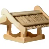 New Dobar Vogelhaus Kunoy mit Schilfdach für Ständer FSC®