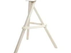 Dobar Vogelhaus-Ständer 60 x 60 x 90 cm Weiß dreibeinig Kiefer