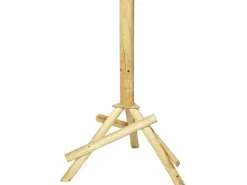 Clearance Dobar Vogelhaus-Ständer 65 x 60 x 100 cm Braun dreibeinig Kiefer