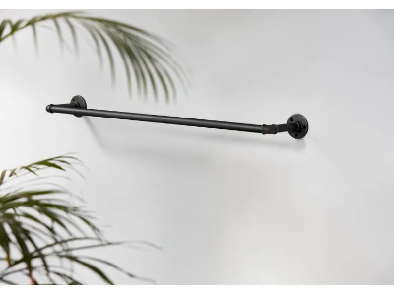 Best Dolle Rohr Tube für Pipe-Regalsystem Ø 25 mm x 802 mm Schwarz Matt