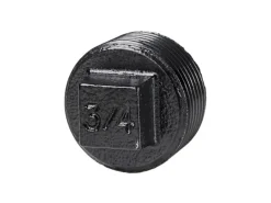 Clearance Dolle Stopfen Plug für Pipe-Regalsystem 20 mm (3/4") Schwarz Matt 2 Stück