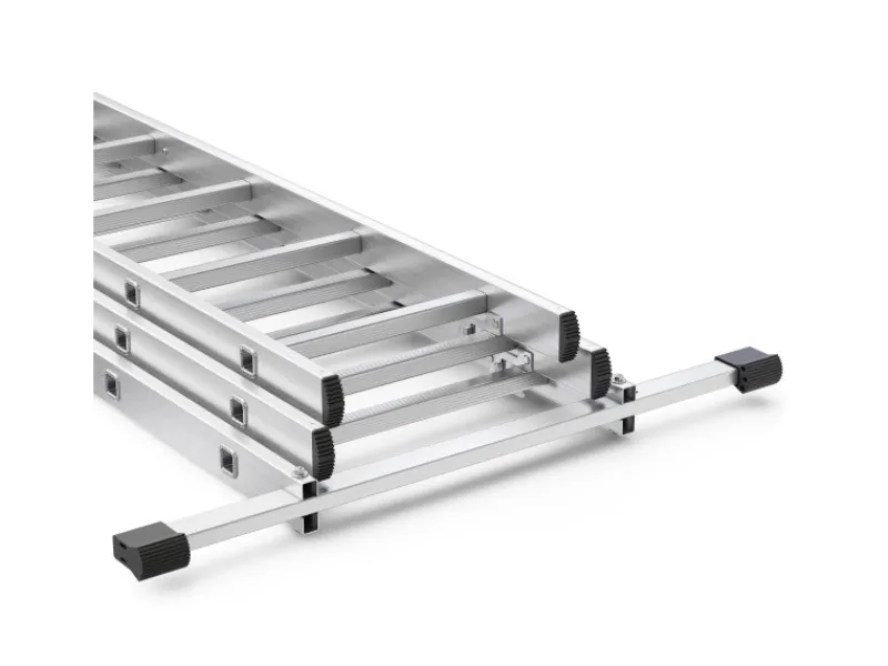 DRABEST Vielzweckleiter 3 x 7 Sprossen Aluminium