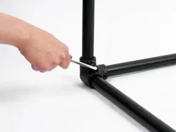 Dreiweg-Eckstück 90° für Stahlrohr Ø 2,7 cm