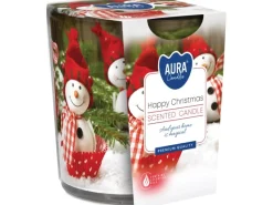 Sale Duftkerze im Glas Happy Christmas Ø 7,2 cm x 7,8 cm