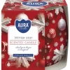 Discount Duftkerze im Glas Winter Star Ø 7,9 cm x 7,2 cm