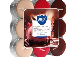 Clearance Duftkerzen Schokolade-Kirsche Ø 3,9 cm 18 Stück