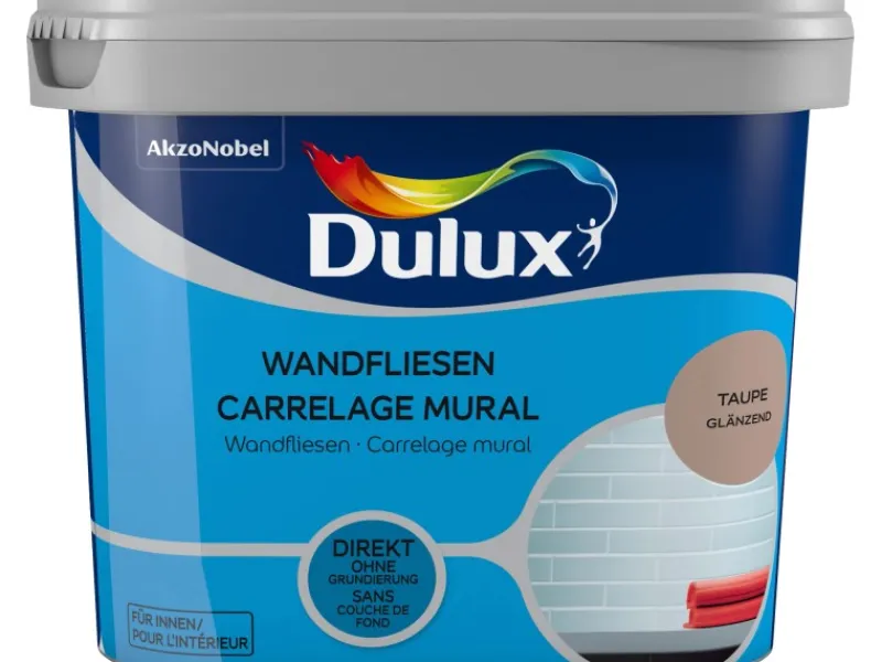 New Dulux Fresh Up Wandfliesenlack Glänzend 750 ml Taupe