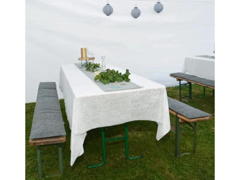 Best DuneDesign 2 Bierbank Auflagen zum Wenden 220 x 25 x 2 cm inkl. 12 Bodenschoner