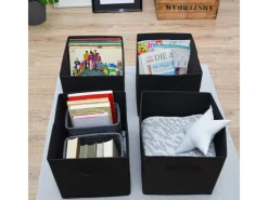 Outlet DuneDesign Aufbewahrungsbox für Kallax Regal 33 x 38 x 33 cm 4er Set mit Griff