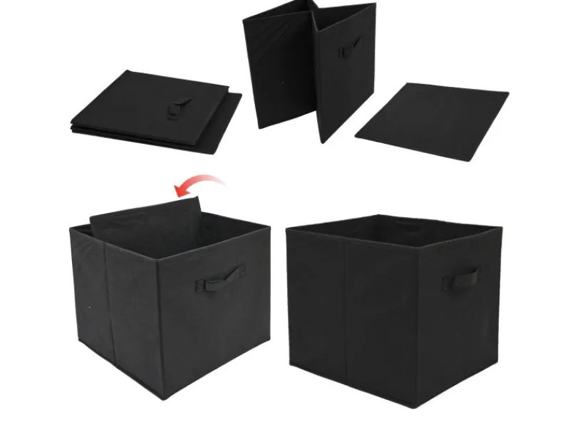 Outlet DuneDesign Aufbewahrungsbox für Kallax Regal 33 x 38 x 33 cm 4er Set mit Griff
