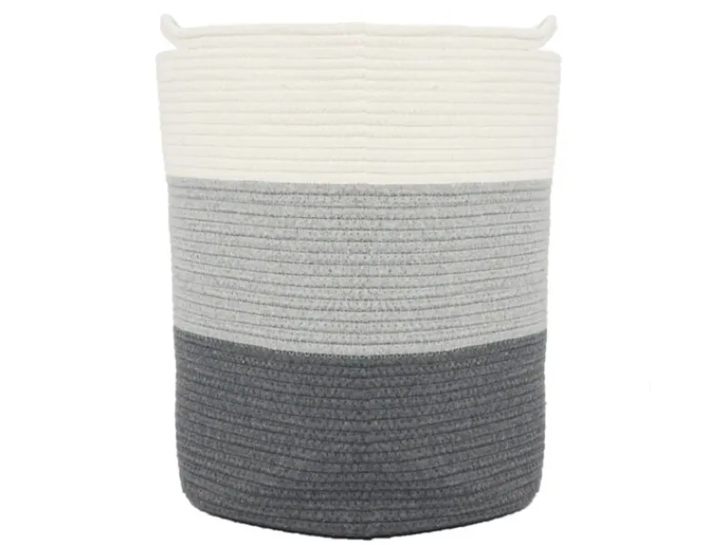 DuneDesign Aufbewahrungskorb aus Baumwolle 50 Liter Ø 38 x 46 cm