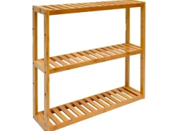 DuneDesign Bambus Regal für das Badezimmer 60 x 54 x 15 cm