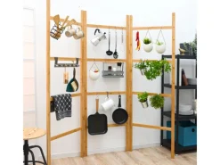 DuneDesign Raumteiler Holz zum Befüllen 180 x 180 cm