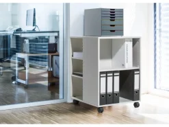 Durable Multifunktions-Wagen 74/59 3-seitig Offen Weiß