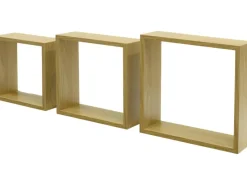Duraline Wandregal 3TC Kubus 12 mm Eiche Ast 27 cm x 27 cm x 10 cm